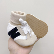 Giày Đế Cao Su Mềm Cho Bé Nam Nữ 0-1 Tuổi THU ĐÔNG Giày Tập Đi Giữ Ấm Chống Trượt Không Gót