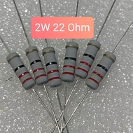 10BUAH RESISTOR 2WATT 22 OHM 2W 22OHM 2 WATT 22 OHM