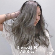 Bremod Hair Color 8.16 Ash Gray + Oxidizing + Bleah