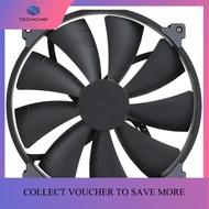 TECHCHIP- 200mm PH-F200SP Black Quiet Computer Case Fan 4Pin PWM High Air Volume Cooling with Hydrau