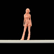 Qilai Creation White Model Modern City Girl Sand Table Decoration Shooting 1: 43 Scale Occasional