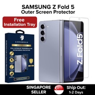 (SG) LionShield Luxe Outer Screen Protector Tempered Glass, Compatible with Samsung Z Fold 5 (With I