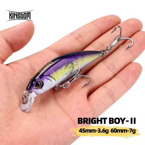 Kingdom Sinking Minnow Lure 45mm 3.6g 60mm 7g Artificial Hard Wobblers Sinking Minnow Swimbaits For 