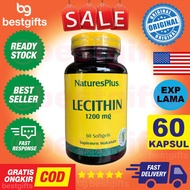 NATURES NATURES NATURE PLUS LECITHIN 1200MG 1200 MG LESITIN KESEHATAN JANTUNG FUNGSI OTAK 60 KAPSUL