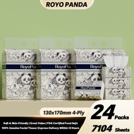 【Ready Stock】【24 Packs】 Royo Panda Tisu Soft Deluxe Tissue Cheerful Tissue Facial Tissue Bamboo Tiss