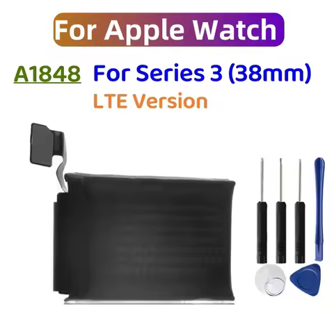 1-2Pcs New A1848 Smart Watch Battery Real 279mAh For Apple Watch Series 3 38mm LTE Battery Honeycomb