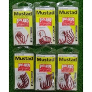 MUSTAD 92554NPNR BIG RED 2X SUICIDE FISHING HOOKS MATA KAIL IKAN