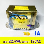 หม้อแปลง Transformer  Input 220VAC Output 12VAC (12V 0 12V)  1A