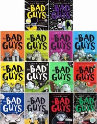 (In Stock) พร้อมส่ง ชุดหนังสือการ์ตูนภาษาอังกฤษ The Bad Guys Episodes 1 – 14 (14 Books) Scholastic Aaron Blabey