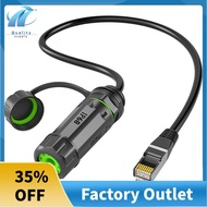 RJ45 Shielded Connector RJ45 Cat6 Coupler CAT6A Female Panel Mount Socket with Cable