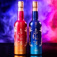 (補貨中)金門高粱白金龍赤焰酒 豐聚藍×11+赤焰紅×1 600ml