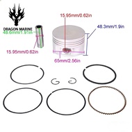 Boat Engine 69W-11631-00-97 69W-11631 STD Piston Set & 67C-11603-00 01 Ring for Yamaha 25HP 30HP 40H