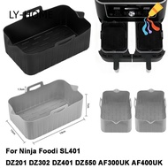 LIAOYING Air Fryer Basket, Rectangle Reusable Air Fryer Baking Tray, Silicone Silicone Air Fryer Lin