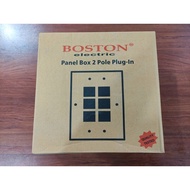 ♞Boston Plug In Panel Box Heavy Duty Panel Board Circuit Breaker Box (3x3) (4 Branches) (6 Holes)