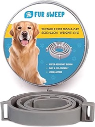 Fur Sweep Soft-Touch Adjustable Dog Collar – Lightweight Water-Resistant Eco Recycled TPE, Hypoaller