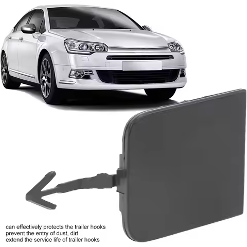 Car Front Rear Bumper Tow Black Trailer Eye Hole Cover Flap Bumpers Replacement for Citroen C5 X7 20