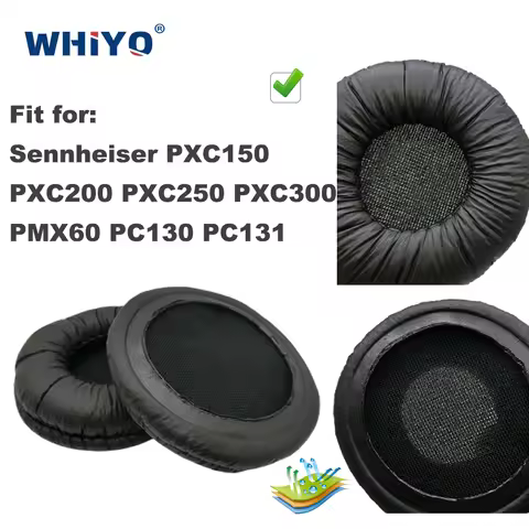 Replacement Ear Pads for Sennheiser PXC 150 200 250 300 PMX 60 PC 130 131 Headset Parts Leather Earm