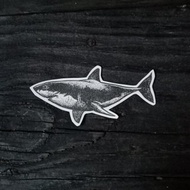 鯊魚貼紙一張 (寬約10.5cm 防水貼紙)