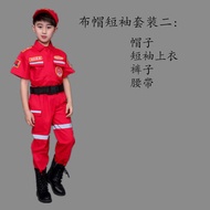 Halloween Role Play Childrens Fire Suits Suit Little Fireman Performance Costume Boys and Girls Fire