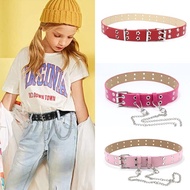 Y2K Fashion Belt PU Leather Punk Rock Style Studs Y2K Belt