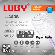 Raket Nyamuk Luby L-3838 Replaceable Rechargeable Battery - Fs