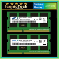 2X 8GB DDR3L 1.35V 1600MHz Samsung RAM 204Pin PC3L-12800S Laptop Sodimm Memory