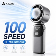 AIIJAA S17 Kipas Mini Sejuk TEC Portable Lipat 100 Tahap Kelajuan USB Rechargeable Handheld Fan
