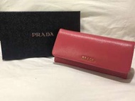 Prada 粉色長夾（全新）《母親節禮物最佳首選》美國購入 正品
