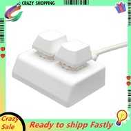 2 Keys Macro Programming Keyboard RGB Mini Keyboard Gaming Drawing Red Switch Custom Keyboard OSU Ga