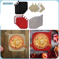[mojotorw7] 4Pcs Kitchen Pot Holders Multipurpose Non Slip 6.89x6.89" Terry Pot Holder