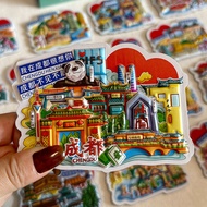 [Penghantaran jualan 24 jam] China Tourism City Magnet Magnet Magnet Chongqing Shanghai Chengdu Wuha