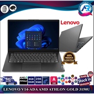 LENOVO V14-ADA AMD ATHLON GOLD 3150U, 8GB RAM, 256GB SSD, WIFI, W CAM, 14″ LED, FULL HD, BLACK GRAY,