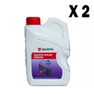 WURTH RADIATOR COOLANT RED X 2 CAN 1L Antifreeze point–68˚C Boiling point 118˚C