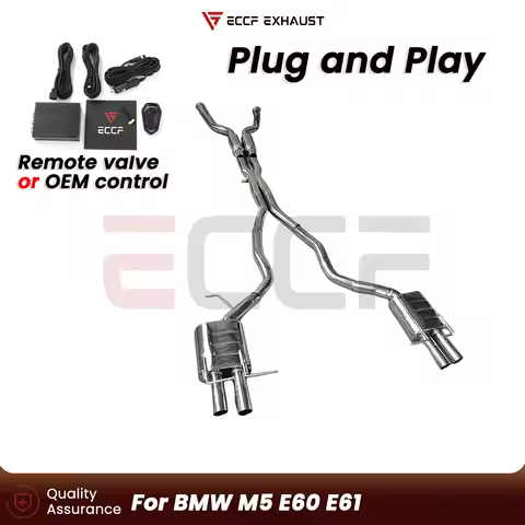 ECCF FOR BMW M5 E60 E61 T304 Stainless Steel Exhaust system Aggressive Exhaust Sound Plug and Play P