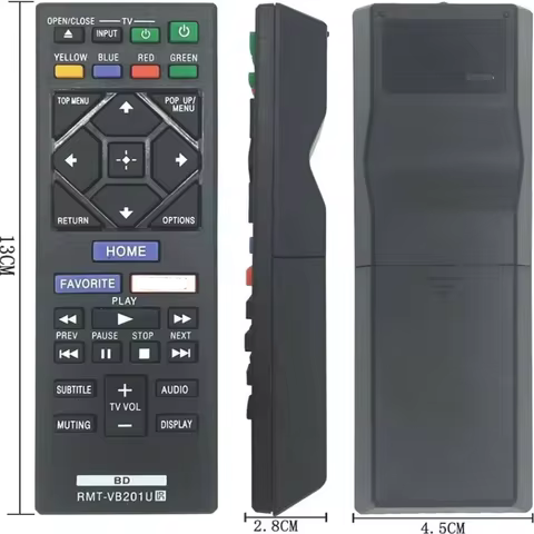 Replace Remote RMT-VB201U for Sony Blu-Ray DVD BDP-S2900 BDP-S1700 UBP-X700