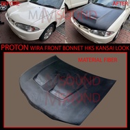 PROTON WIRA SEDAN SALOON WIRA AEROBACK SATRIA PUTRA HKS KANSAI EVO3 EVO 3 E3 LOOK FRONT BONET BONNET