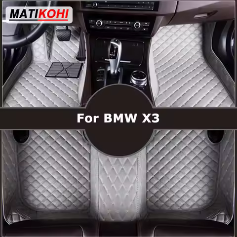MATIKOHI Custom Car Floor Mats For BMW X3 E83 F25 G01 F97 Auto Carpets Foot Coche Accessorie