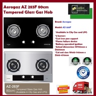 AEROGAZ AZ-283F GLASS HOB LPG/PUB Glass Burner | FREE FAST SAFE DELIVERY