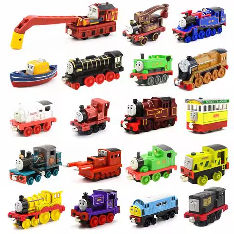 Thomas and Friends Magnetic Train Toys Thomas Percy Skarloey Harvey Cute Trains Model Alloy Diecast 