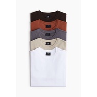 H&M | เสื้อยืดคอปกพื้นฐาน 5 ชุด