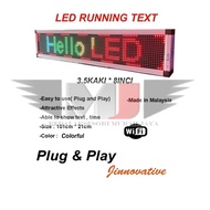 LED Running text tulisan LED jalan colorful signage iklan LED DISPLAY 3.5kaki indoor outdoor
