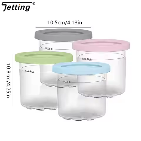 For NC301 NC300 NC299AM CN305A CN301CO Series Ice Cream Maker Container Storage Jar For Ninja Creami
