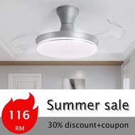 Swithun/Summer sale/ LED Ceiling fan with light with remote control Strong wind ceiling fan . Blade extendable