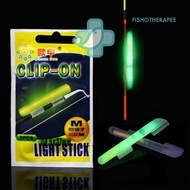 Night Fishing Fluorescent Clip On Rod Light Stick Glow In The Dark Batang Lampu Cahaya Klip Joran Pa