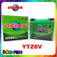 OSIAM GTZ6V GREEN GEL Battery YTZ6 For HONDA RS150 RS-X CBR125, CBR 150, PCX150 NEW (YTZ6V)