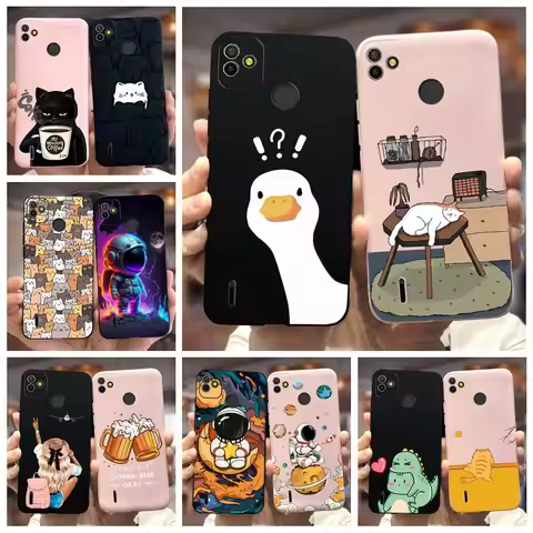 For Tecno Pop 5 Case BD2 BD2p Cute Cartoon Cover Soft Silicone Phone Case For Tecno Pop 4 BC2c BC1s 