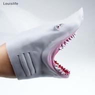 Louislife Shark Hand Puppet TPR Gray Shark Hand Puppet Glove Telling Story Doll Props LSE