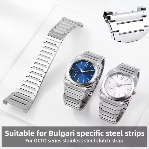 High quality solid stainless steel watch strap for Bvlgari OCTO series 102711 103464 103431 3739 ste