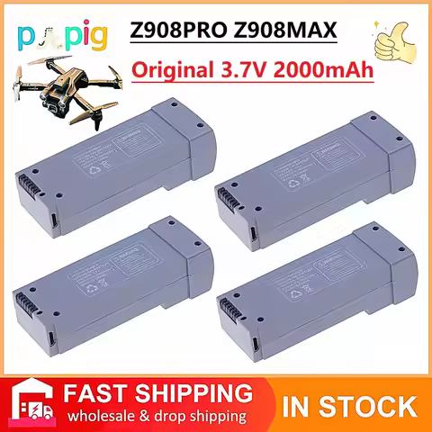 Original Z908 Pro MAX Battery for Z908 PRO MAX RC Plane 3.7V 2000MAh Oringal Z908 MAX Gray Battery Q