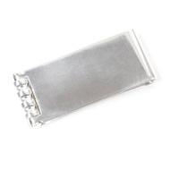 品相極佳的 TIFFANY & Co. SV925 標誌方形鈔票夾/錢夾，銀色，重 37.3 克，推薦男士使用。